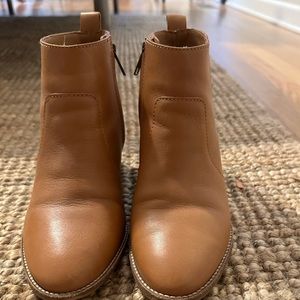 Madewell The Brenner Boot in Leather, Size 7.5